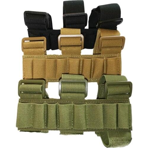 CQC Military Tactical 8 Rounds 12/20 Gauge GA Shot Gun Shells Holder Shooting Arm Band Pouches Outdoor Forearm Carrier Shooter