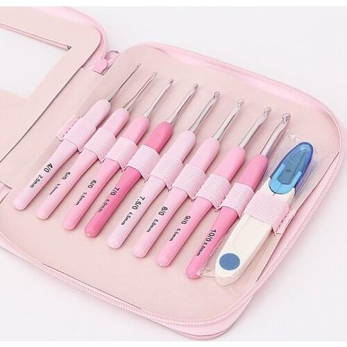 Sweater Needle Knitting Tool New Style Gradient Color Soft Handle Crochet Hook Accessories Sewing