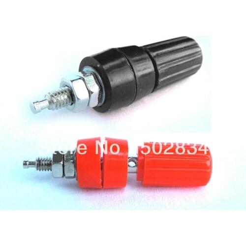 100pcs/lot Electricity Binding Post for Amplifier Speaker Cable 4MM Banana plug
