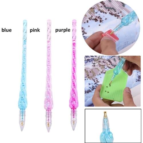 Diamond Embroidery Double Head Point drill pen Dot Painting Point Pen Nail Art Rhinestone Picker Wax Pencil Crystal Handle Tool