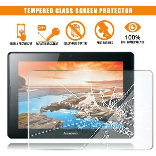 For Lenovo Tab A10-70 10.1" inch Tablet Tempered Glass Screen Protector Premium Scratch Resistant Anti-fingerprint Film Cover