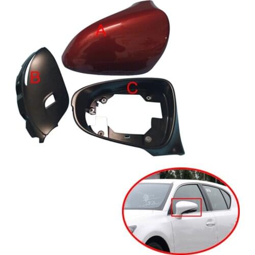 For TOYOTA LEXUS CT200 ES250 2012-2015 Rearview Mirror Glass Rear view mirror Cover Frame Lens Base with camera
