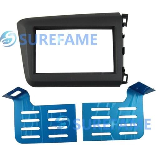 Double Din Car Dash Kit for Honda Civic Sedan 2011-2013 Trim Audio Panel Facia Installation Fascia Front Bezel