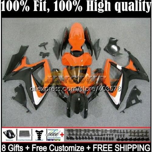 Injection For SUZUKI GSXR 600 750 CC GSXR-750 K6 750CC 5CL.39 GSXR750 GSXR-600 06 07 GSXR600 2006 2007 OEM Fairing Orange black