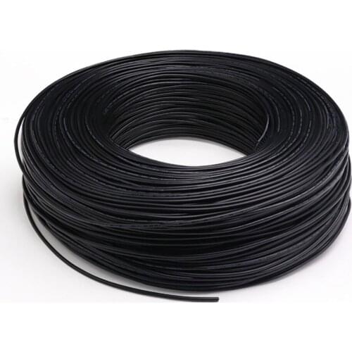 1Meter UL1185 Shielded Wire 10 - 24 AWG Tinned Copper Audio Signal Cable Flexible Soft Black