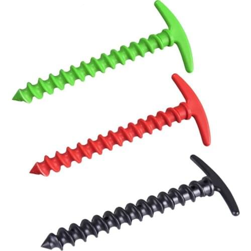 Tent Peg Outdoor Camping Tent Nail Tent Windproof Stakes Auger Screw Threaded Nails Tent Accessories