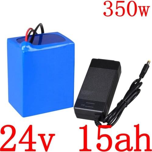 24V 15Ah lithium battery pack15Ah 24V 250W 350W scooter battery 24V 10Ah 12Ah 13Ah 15Ah electric bicycle battery with 2A charger