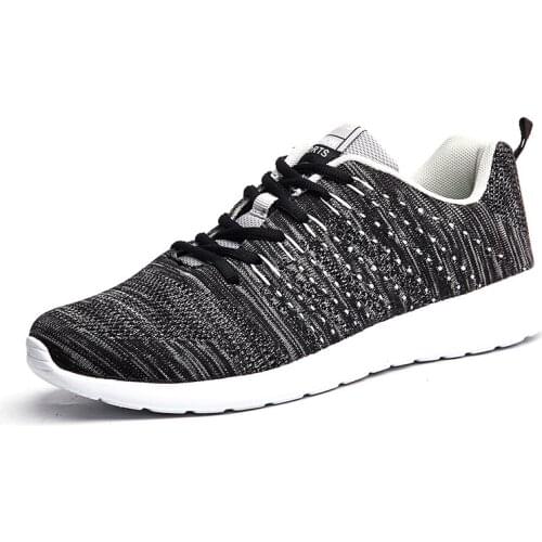 Tenis Hombre Men Tennis Shoes Sneakers New Trend Comfortable Sports Male Ultra Light Walking Jogging Trainers Black Zapatillas
