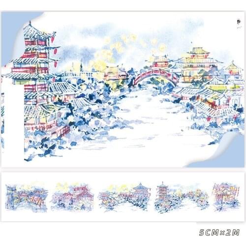 2M The Night Of City Jinlin Washi Tape