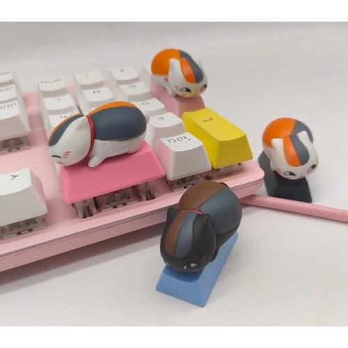 Cartoon Mechanical Keyboard Keycaps Accessories Cute Pink Pbt Anime Game Kawaii Personality Single Backspace Keyackspace Key Cap