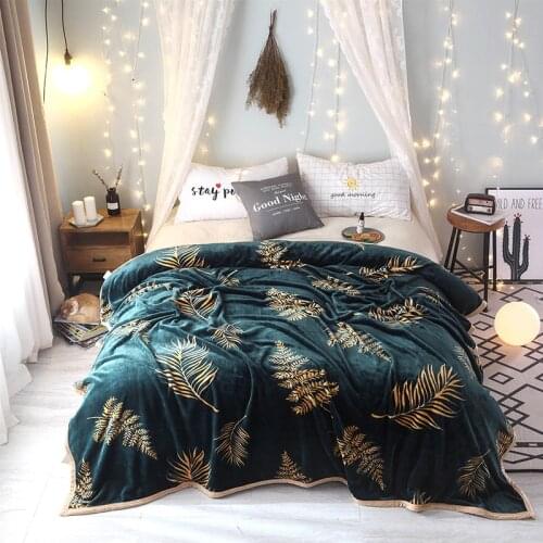 Soft blankets fleece flannel faux fur fluffy winter summer blanket on for the bed sofa raschel plush blanket GF55