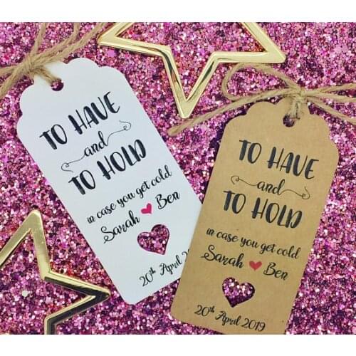 Custom a sweet ending wedding welcome thank you HANGOVER KIT Gift Tags Scarf Blanket Guest Labels booking Cards