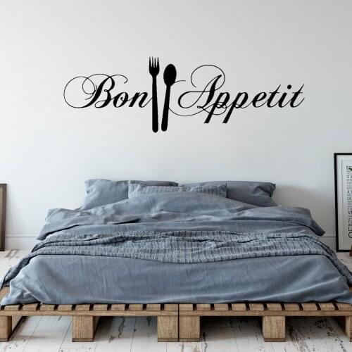 Letters Bon APPetit Kitchen Wall Sticker Dinning Room Home Decor Self Adhesive Living Room Decoration Home Decor DW11415