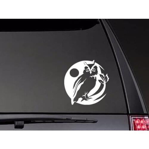 Owl At Night Stickers Window Decal Vinyl Art Pattern Art Car Body Decals Art Decor Car Decal ZP0523