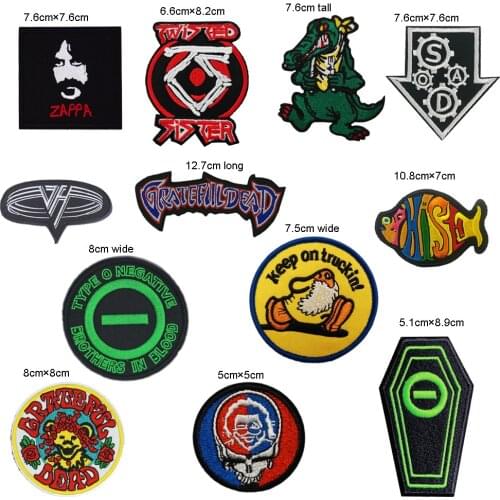 Music Band Series Embroidered LOGO Iron On Patch