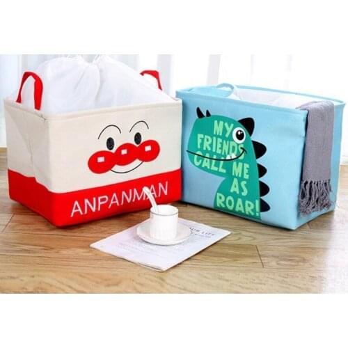 New Cartoon Folding Desk Covered Storage Box EVA Thicken Storage Basket Home decoration Laundry Hamper kids toy organizer basket