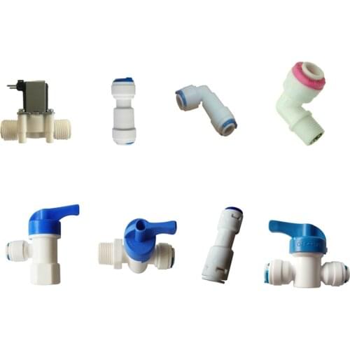 Reverse Osmosis Quick Coupling RO Water Plastic Ball Valve ,Check Valve ,Solenoid Valve