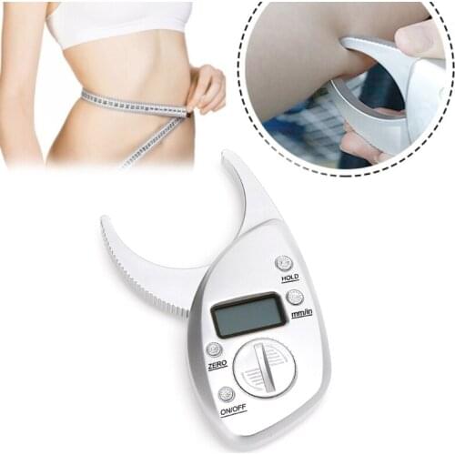 Portable LCD Digital Display Body Fat Monitor Analyzer Digital Skin Measuring Tester Fat Caliper Monitors Electronic Digital
