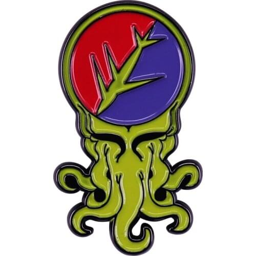 The Grateful Dead Inspired Cthulhu Brooch Sea-monster Steal Your Face Pin Rock it - We Are Everywhere