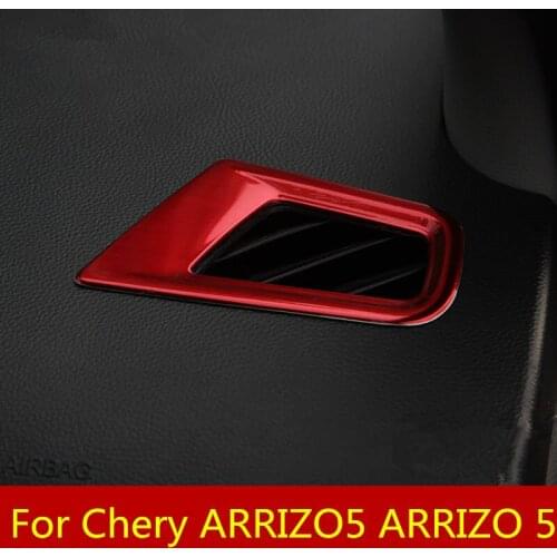 Instrument panel air outlet sequins stainless steel air outlet bright frame sequins Accessories For Chery ARRIZO5 ARRIZO 5