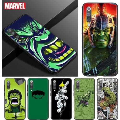 Silicone Cover Hulks Avengers For Xiaomi Mi 11 10T 10 9T 9 8 Note 10 Lite Pro Ultra 5G Black Soft Phone Case