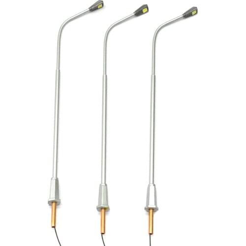 14cm Scale Model lamppost Led 3V for building layout HO train railway landscape scenery