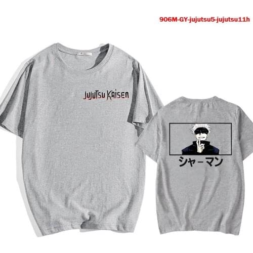 Jujutsu Kaisen Printed Anime Japanese Style Harajuku Streetwear Men Graphic Tees Manga Hip Hop Unisex Couple Oversized T Shirt