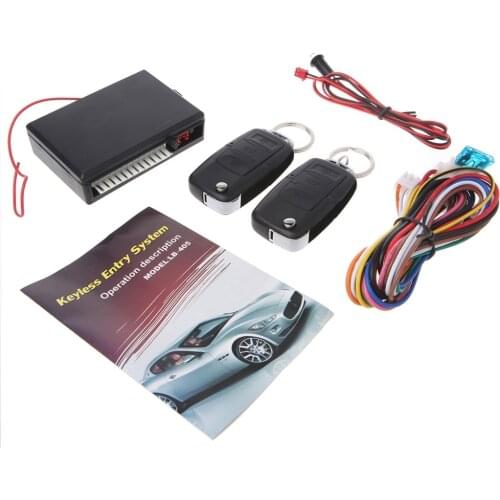 Universal 1 Set Car Alarm System Auto DC 12V Remote Control Central Kit Door Locking Keyless Entry System Alarm