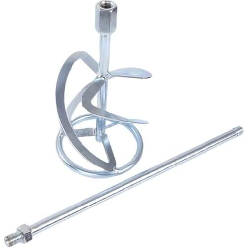 Paint Whisk S Type Thread Head Mixer Stirrer Plaster Coating Cement Putty Stirring Mechanical Rod cable puller