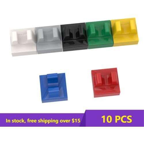 10PCS DIY Compatible 15712 12825 MOC Modified 1 x 1 with Clip Brick Building Blocks Bricks Set