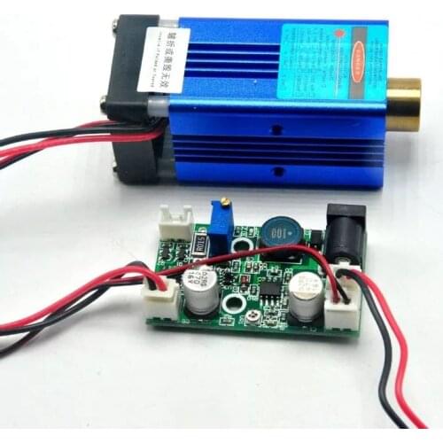 405nm 300mW Violet Blue Laser Dot Module W/ TTL & Fan Cooling Stage Lights 12V