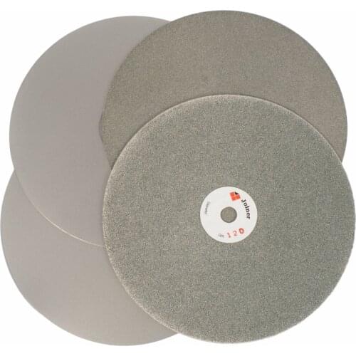 4PCS 8" inch 200 mm Grit 120 240 600 1000 Diamond Grinding Disc Wheel Flat Lap Disk Set Coated Lapidary Tools for Stone Jewelry