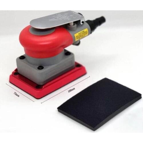 75 / 100 mm square pneumatic grinder automobile paint polishing orange peel dry mill thin soft abrasive paper grinding