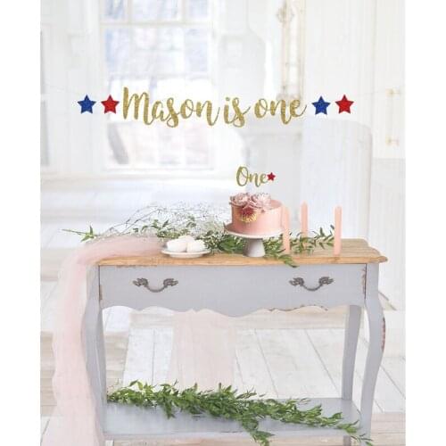 Custom 1st birthday banner,Rose gold birthday banner,Happy Birthday banner, Glitter party decorations,custom birthday banner