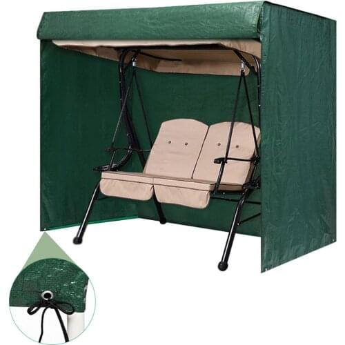 Garden Swing Cover Hammock Patio Cover Waterproof Outdoor Yard Hanging Chair Protective Cover UV Sun Rain Protective Cover