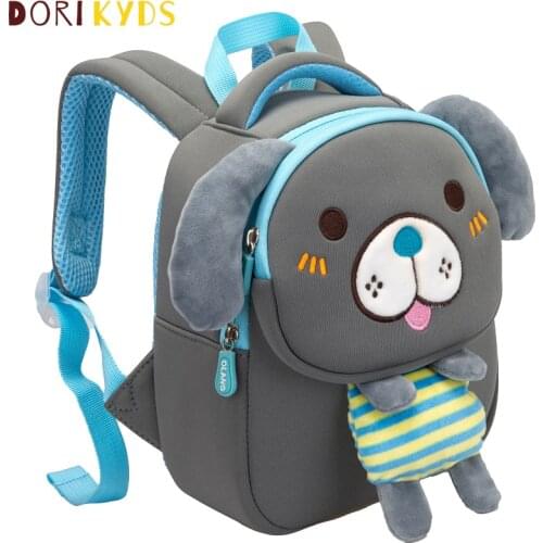 DORIKYDS Cartoon Children Plush Backpack Plush Dog Toy Compartment Storage Child Backpack Bag Fashion Cute Kids Gift