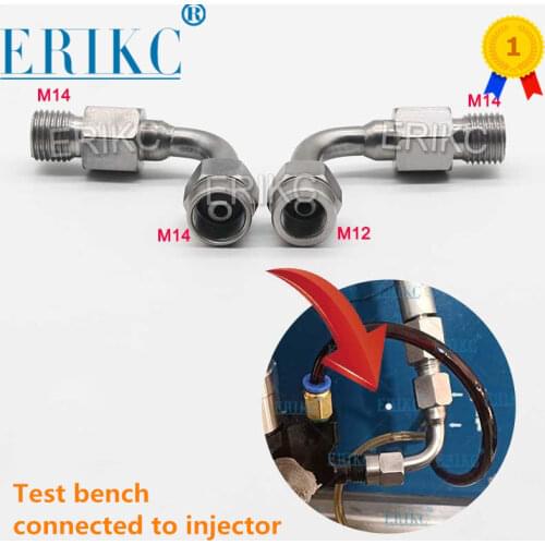 ERIKC M14-M12 M14-M14 Common Rail Tube Conversion Joint Injector Test Bench Connecter Joint Tube for Bosch 120 series 110 series