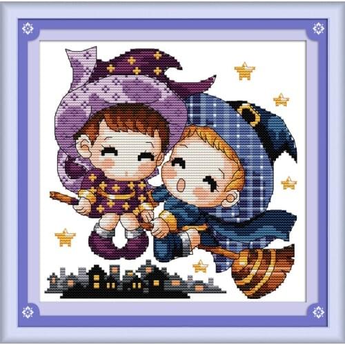 Everlasting Love Fly With You Ecological Cotton Chinese Cross Stitch 11CT 14CT Clear Stamped Printed Product DIY Gift For Home