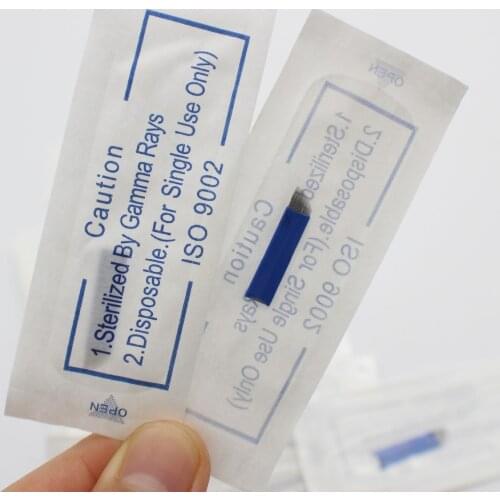 50pcs 0.2mm Diameter 21 Flex Needles Microblading Needle Semi Permanent Makeup Eyebrow Tattoo Shading Blades For 3D Eybrow