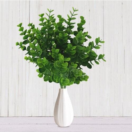 1Pcs Fake Plants Fern Grass Wedding Wall Outdoor Decor Green Leaf Artificial Flowers Plastic Plante For Home Garden Decoration