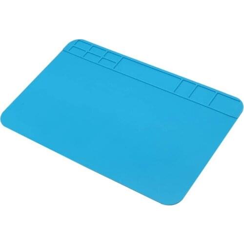 Insulation Silicone Soldering Repair Mat Heat Resistant Work Pad for Mobile Phone PCB BGA Soldering Iron Repair Pad