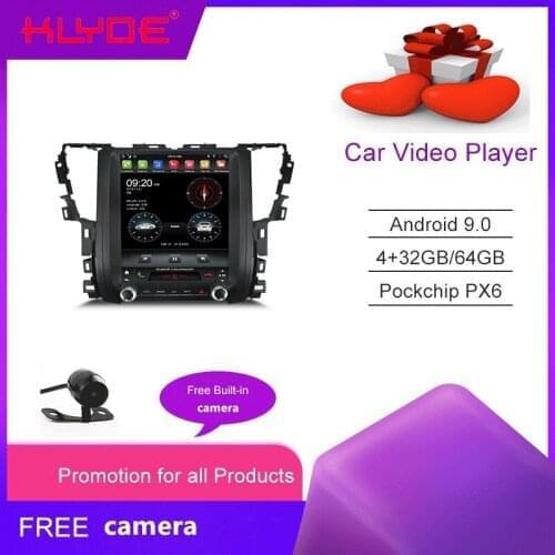 KD-12131 klyde 12.1'' Tesla Systle Android 9.0 Car Radio GPS Navigation Multimedia System for Alphard 2016-2020