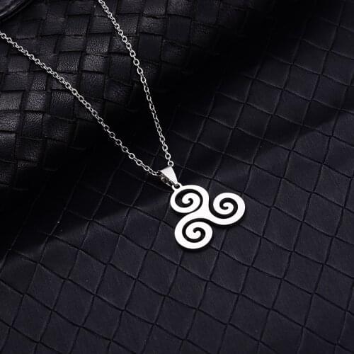Stainless Steel Teen of Wolf Symbol Necklace Men Women High Polished Never Fade Anti-Allergy Link Chain Pendants Necklaces Gift