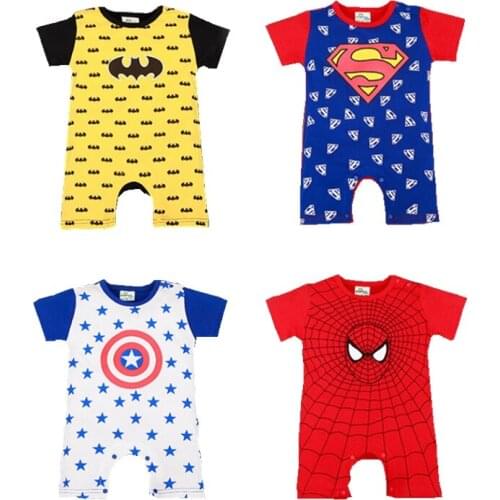 Toddler Boy Summer One Piece Romper Newborn Boys Little Hero Costume Cosplay Party Dress Up Clothes Onesies Jumpsuit
