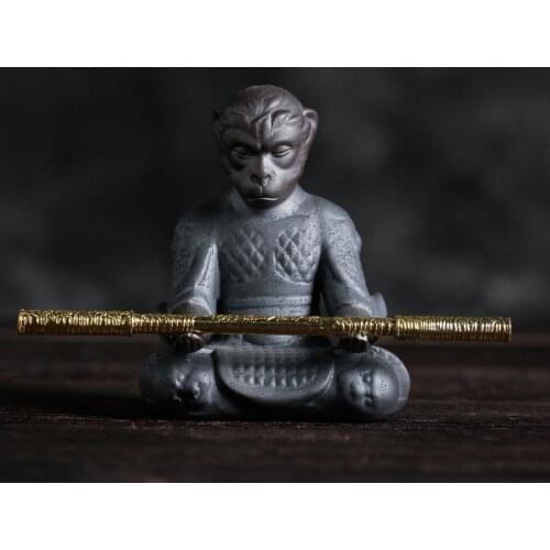 Creative Qitian Dasheng Sun Wukong Purple Sand Tea Pet Decorations Dasheng Returned Car Decoration Tea Set Tea Ceremony