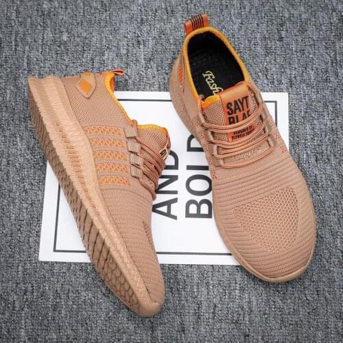 2021 Fashion Men Sneakers Mesh Casual Shoes Lac-up Mens Shoes Lightweight Vulcanize Shoes Walking Sneakers Zapatillas Hombre