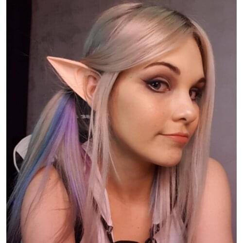 1 Pair Sexy Angel Latex Elf Ears Halloween Masquerade Party Mask supplies Costumes Festival Fairy Cosplay masque Accessories