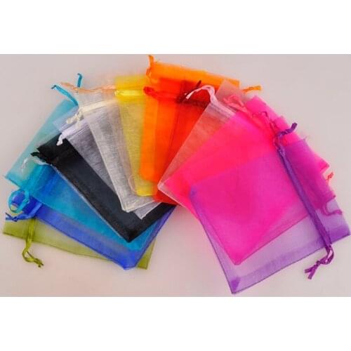 1000pcs Jewelry Bag 5*7 7*9 9*12 10*15cm Wedding Gift Organza bag Jewelry Packaging Display & Jewelry Pouches