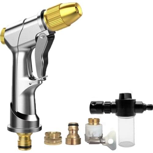Multifunctional Garden Watering Spray Gun Household High Pressure Sprinkler Foam Car Wash Nozzle Water Jet Gun Garden Tools