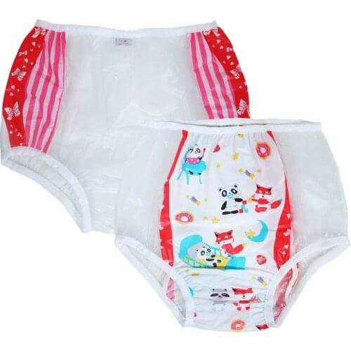 ABDL adult diaper pvc reusable baby pant diapers onesize plastic bikini bottoms DDLG adult baby new underwear blue diapers